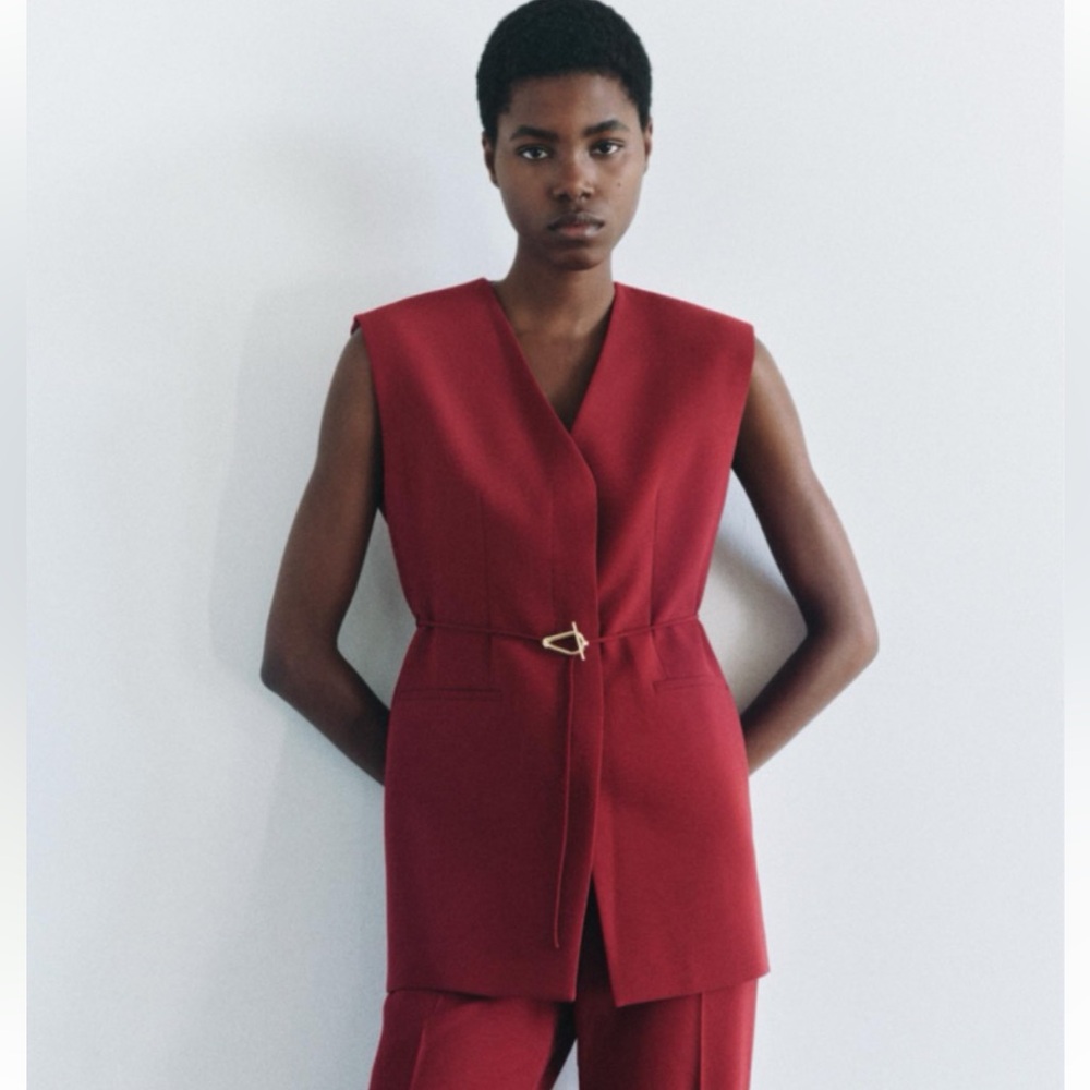 Zara Burgundy Pantsuit